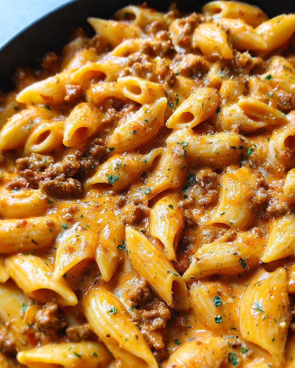 Creamy Beef Pasta 21 Creamy