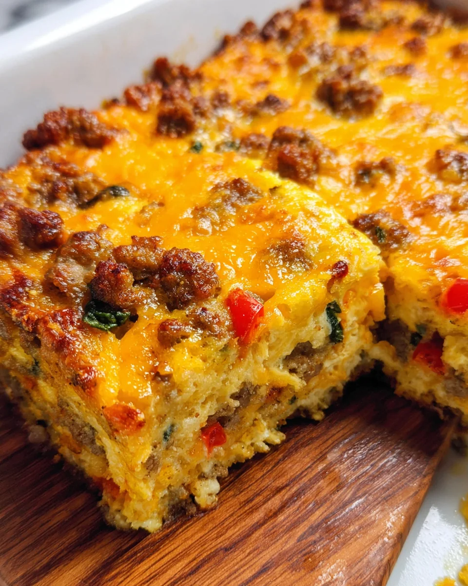 Easy Sausage and Egg Casserole 24 Easy