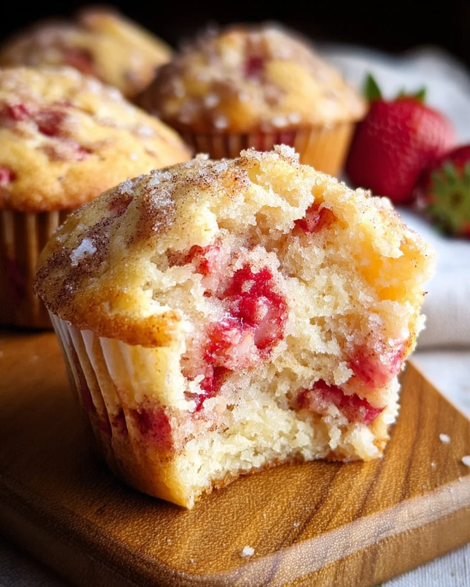 Fresh Strawberry Muffins