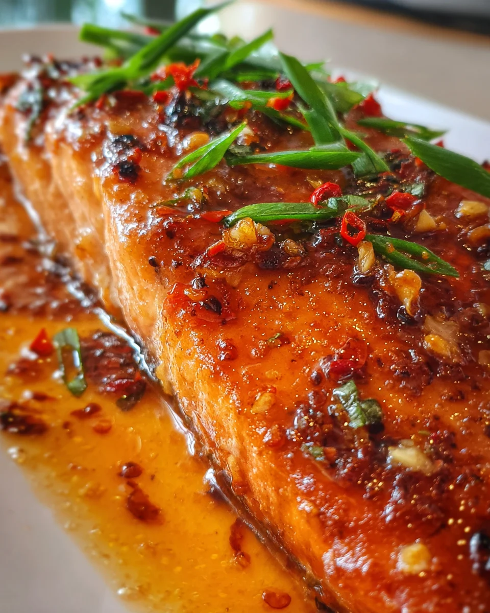Honey Garlic Glazed Salmon 20 Honey