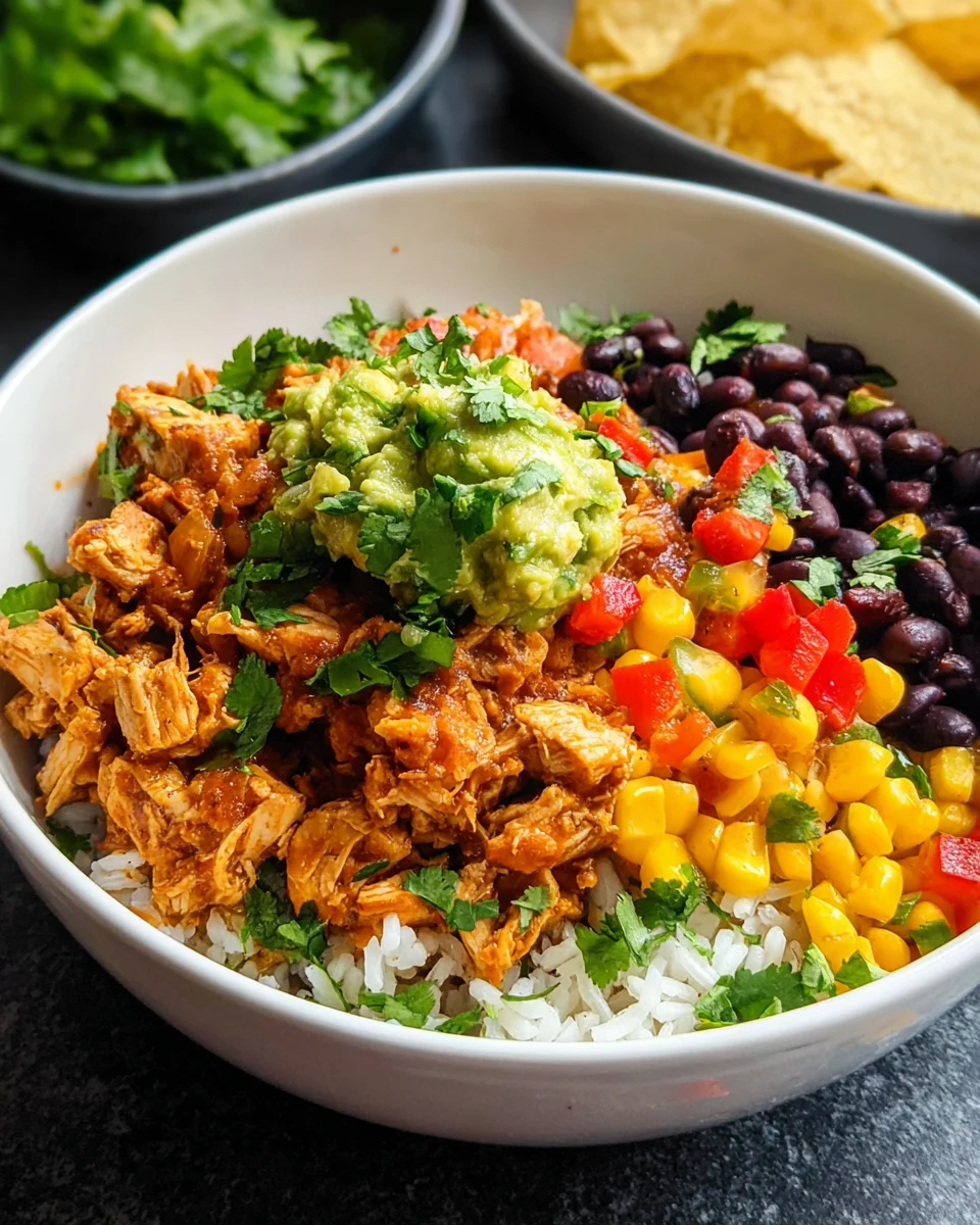 Instant Pot Chicken Burrito Bowl