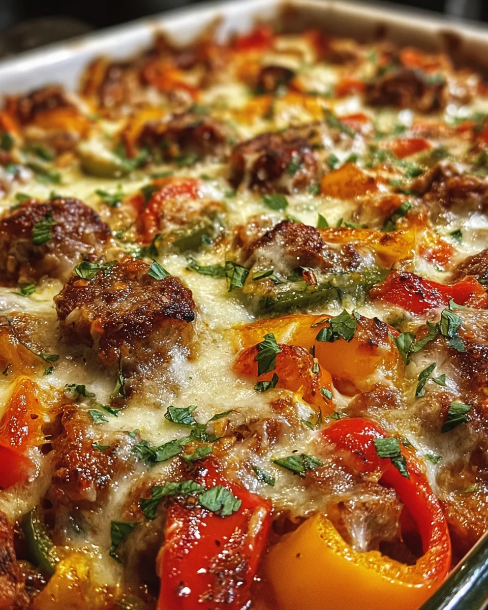 Italian Sausage & Pepper Casserole