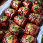 Mustard Hasselback Kielbasa Bites