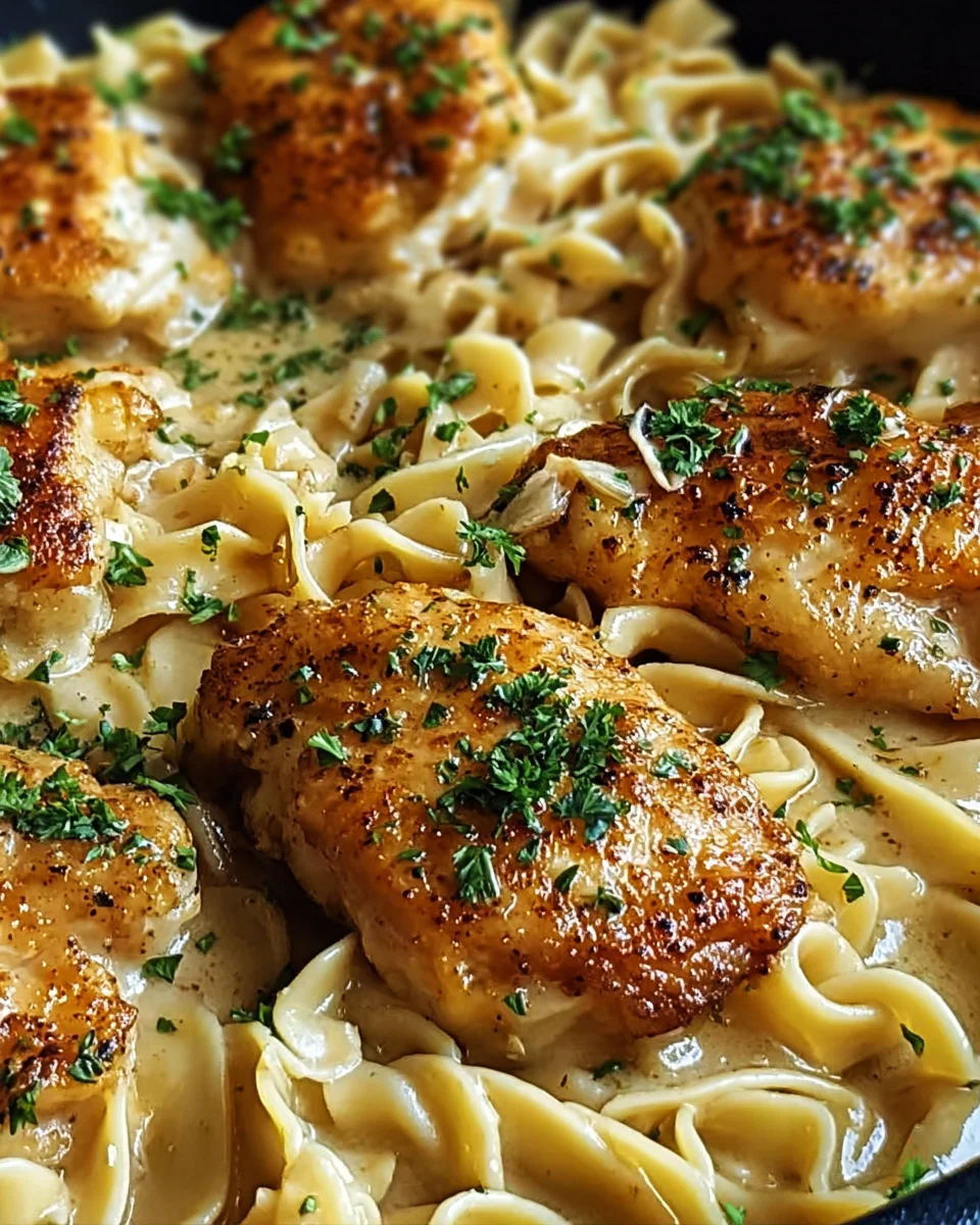 One-Pan Chicken with Buttered Noodles
