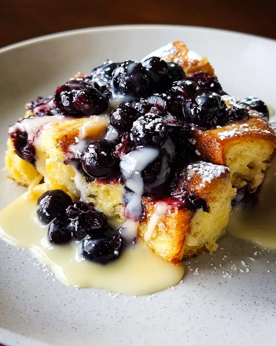 Overnight Blueberry French Toast Casserole 21 Overnight