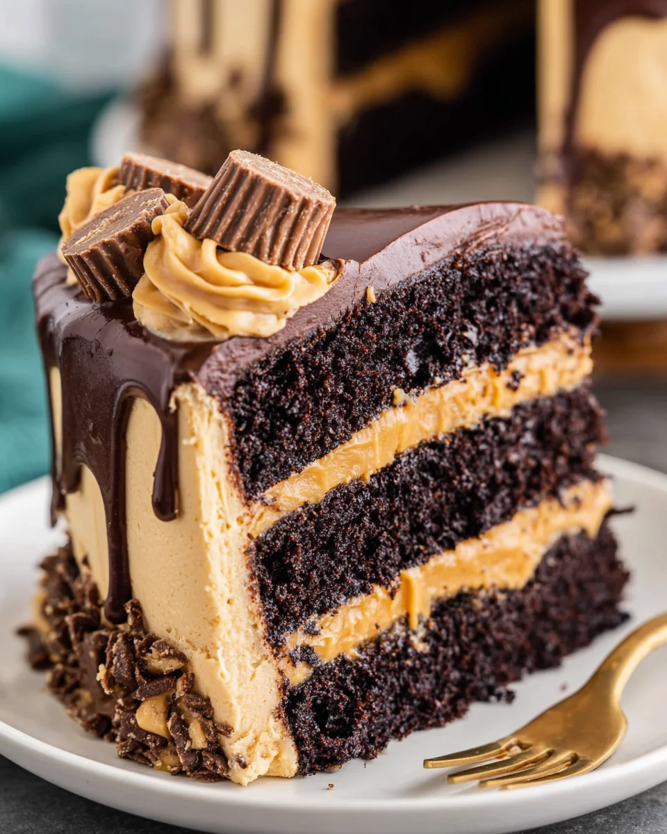 Peanut Butter Chocolate Layer Cake 33 Peanut