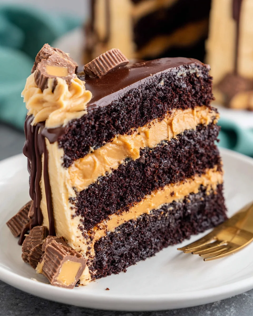 Peanut Butter Chocolate Layer Cake 34 Peanut