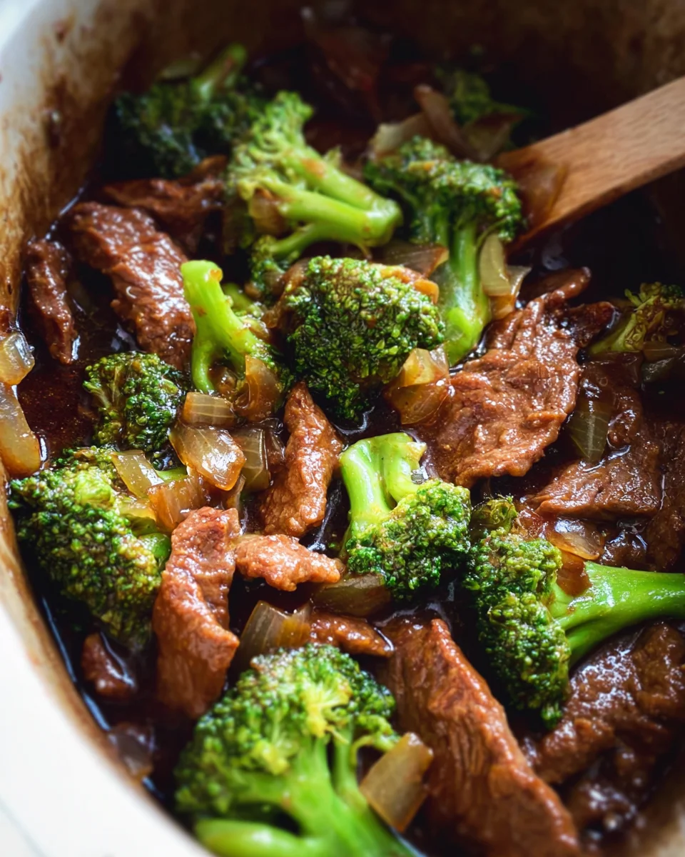 Slow Cooker Broccoli Beef