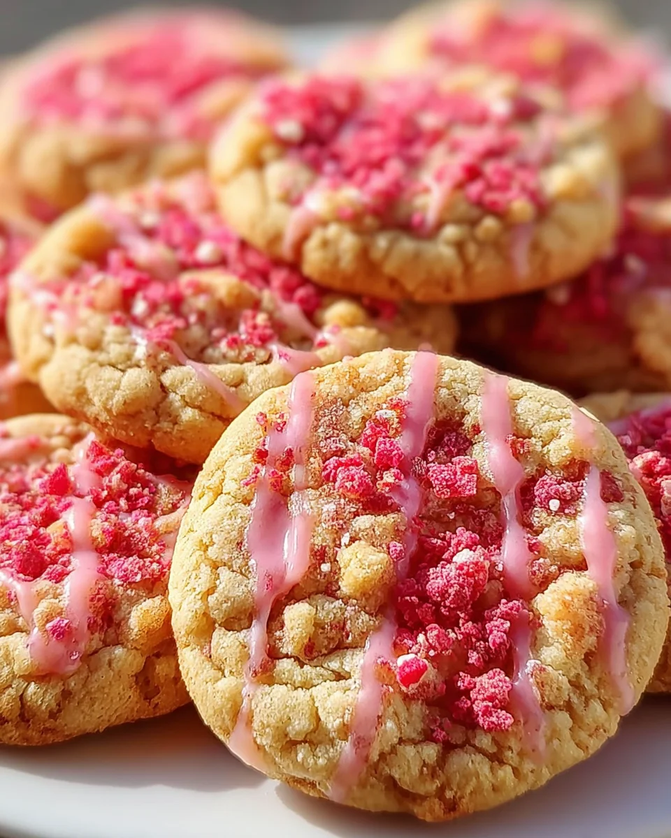 Strawberry Crunch Cookies