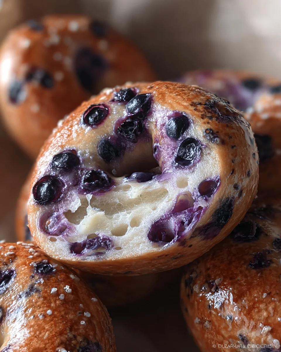 Three Ingredient Blueberry Bagels (High Protein, Low Carb)