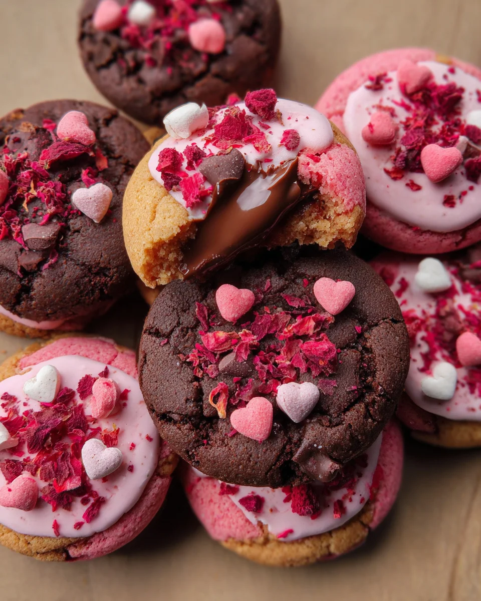 Valentine Ganache Cookies 37 Valentine