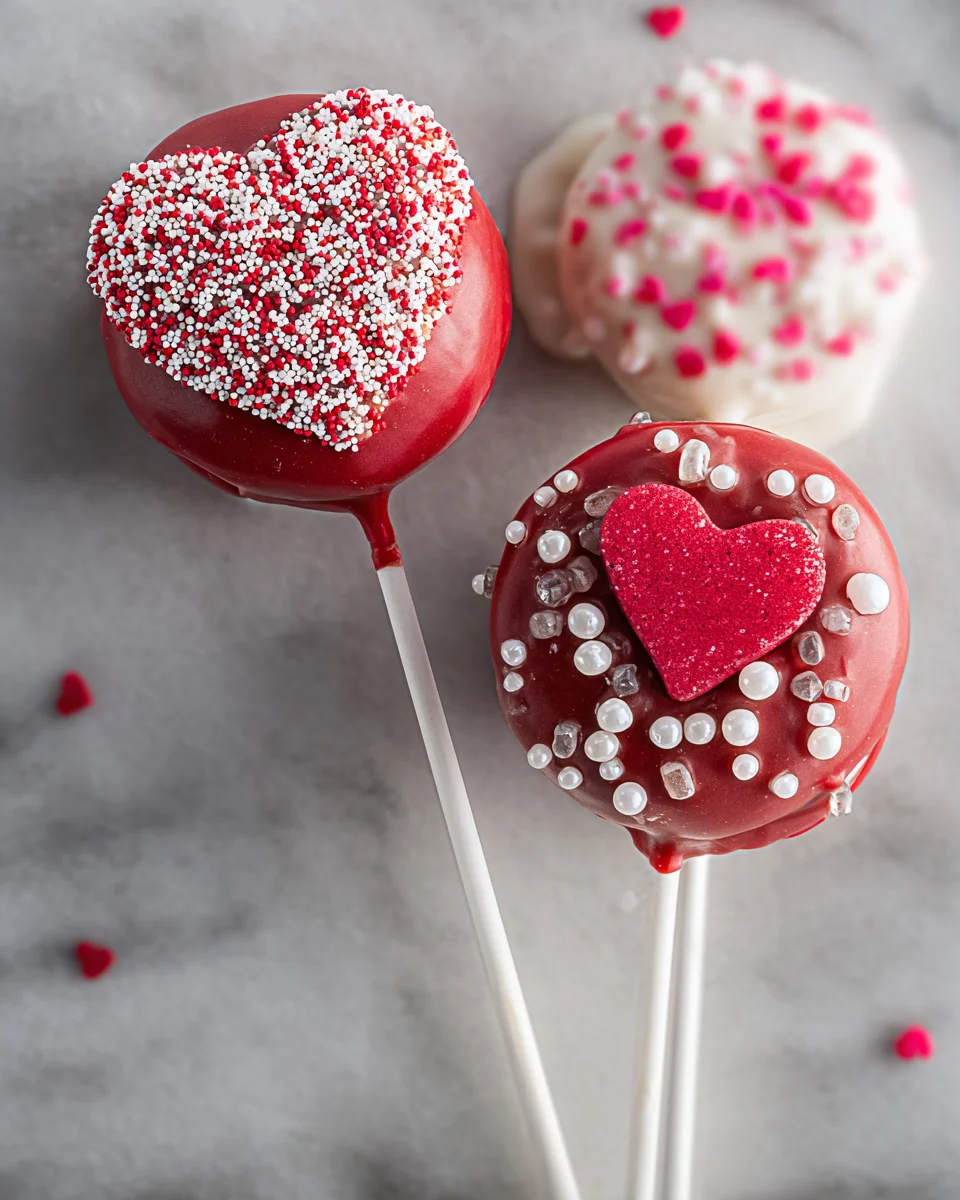 Valentine's Day Oreo Pops