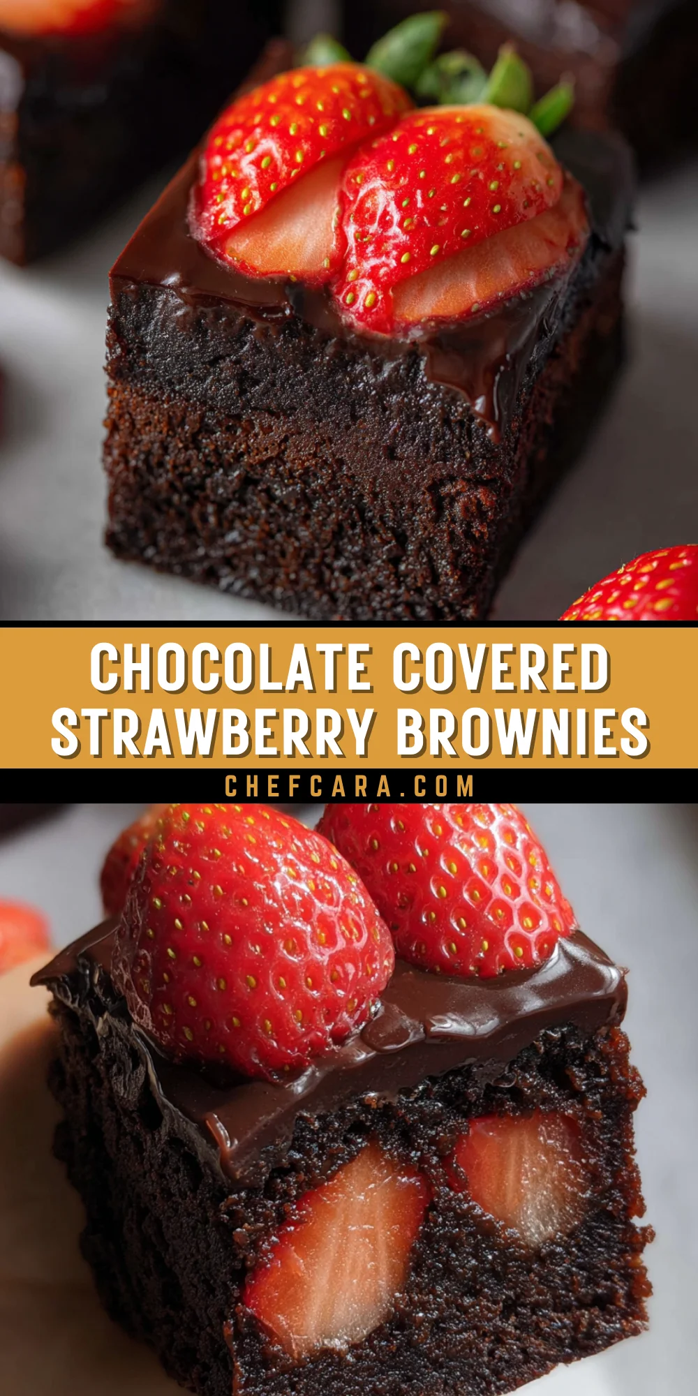 Chocolate Covered Strawberry Brownies 15 Pinterest Hidden Image