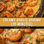 Creamy Garlic Shrimp (15 Minutes) 21 Pinterest Hidden Image