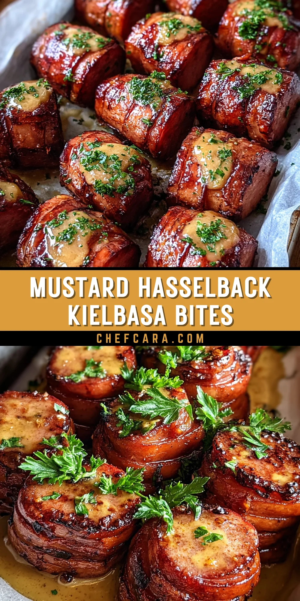 Mustard Hasselback Kielbasa Bites 16 Pinterest Hidden Image