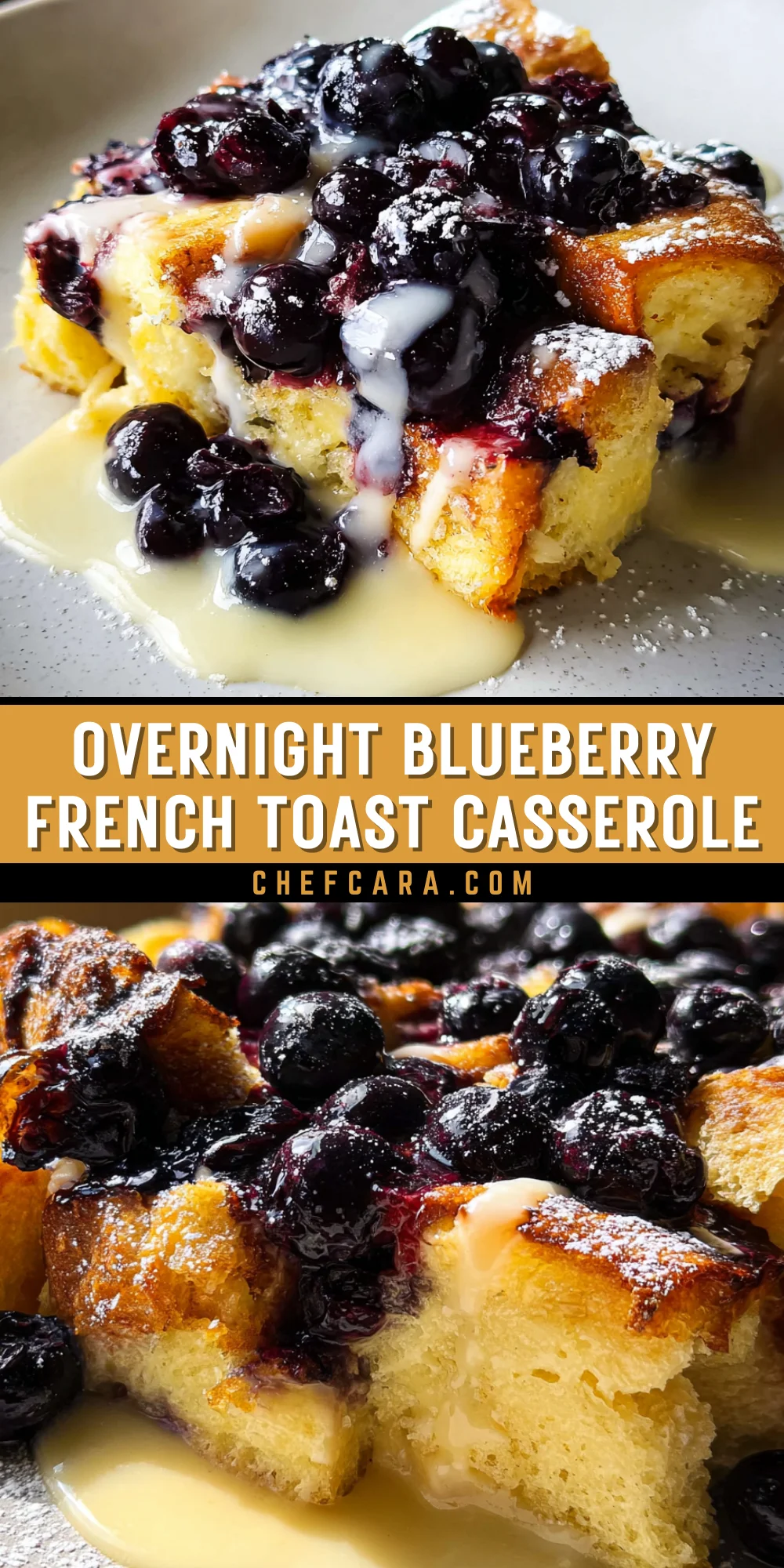 Overnight Blueberry French Toast Casserole 20 Pinterest Hidden Image