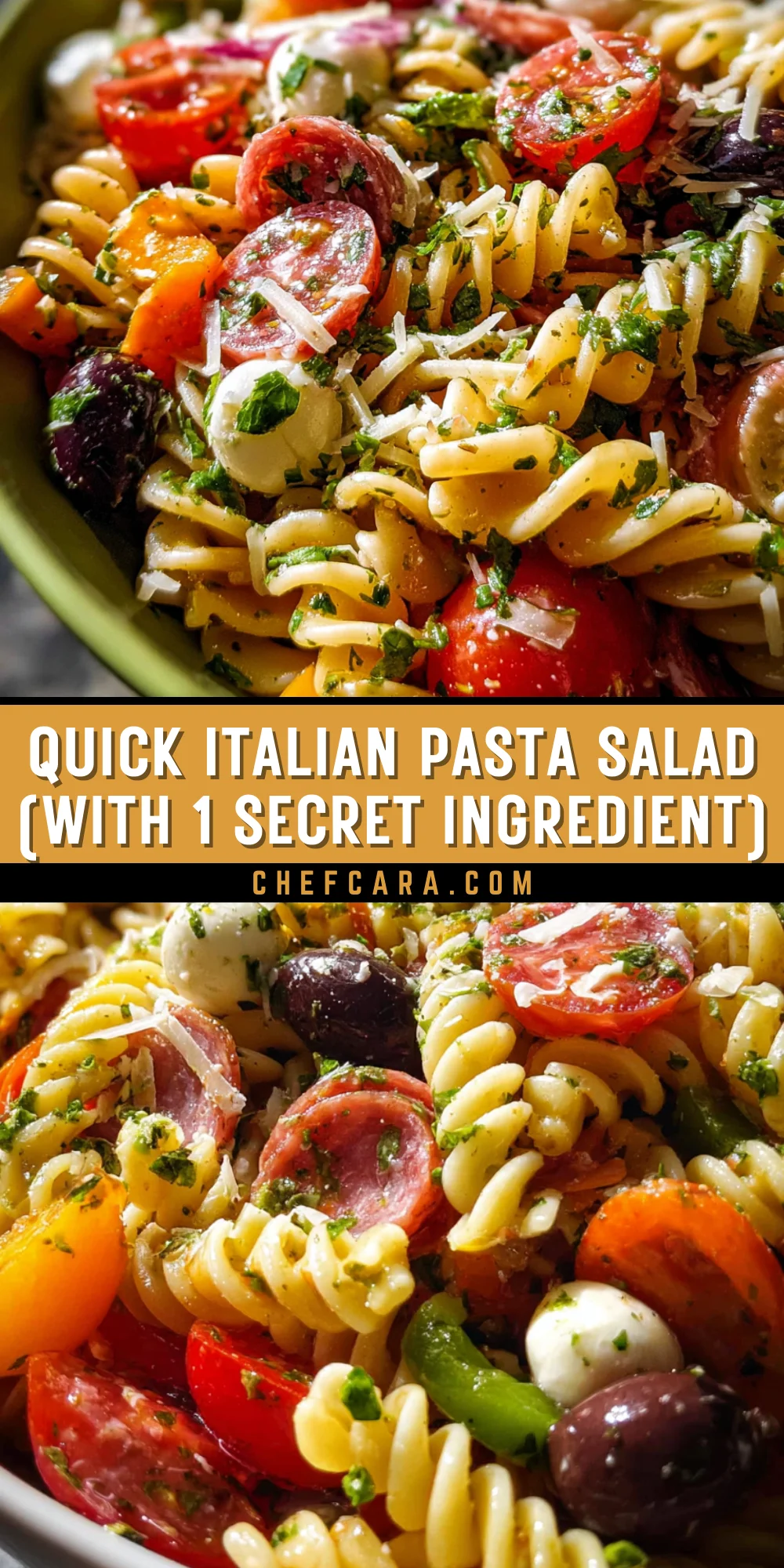 Quick Italian Pasta Salad (with 1 Secret Ingredient) 20 Pinterest Hidden Image