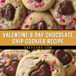 Valentine's Day Chocolate Chip Cookies Recipe 24 Pinterest Hidden Image